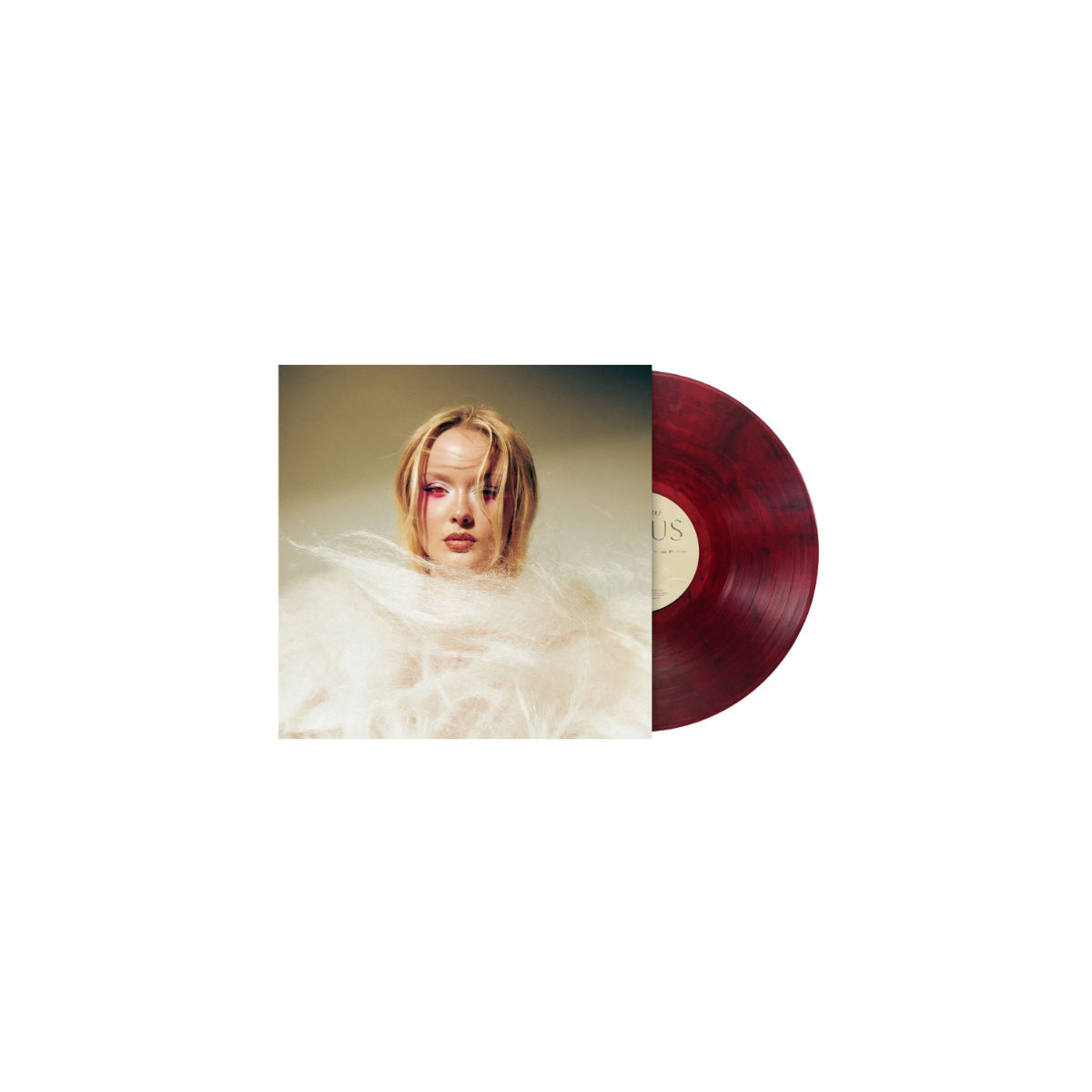Venus Red & Black Marble Vinyl